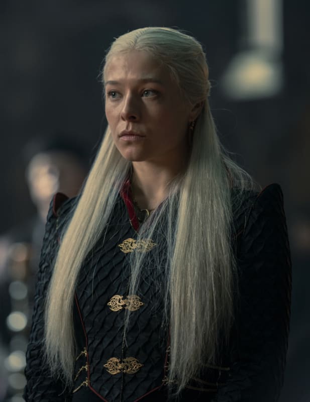 Rhaeyra écoute la maison du dragon s1e10