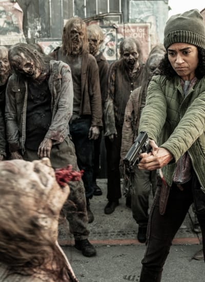Connie Fighting Back - The Walking Dead Saison 11 Episode 24