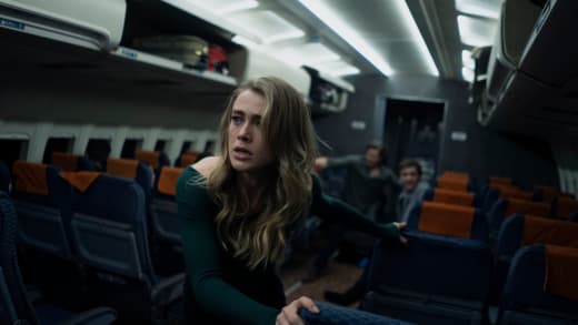 Michaela dans l'avion - Manifeste