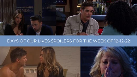 Spoilers de Days of Our Lives pour la semaine du 12-12-22 : des étincelles volent entre Eric et Sloan !