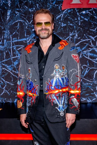 David Harbour assiste à Netflix "Choses étranges" première de la saison 4 à Netflix Brooklyn
