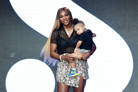 Serena Williams et sa fille Alexis Olympia Ohanian Jr. lors du défilé Serena by Serena Williams, Front Row, Spring Summer 2020, New York Fashion Week, États-Unis - 10 septembre 2019
