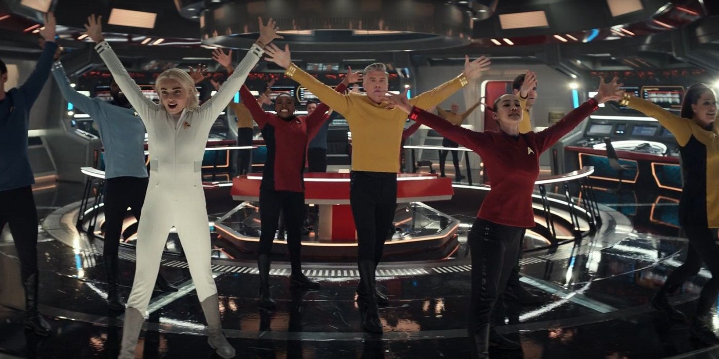 The Cast of Star Trek Strange New Worlds in Subspace Rhapsody
