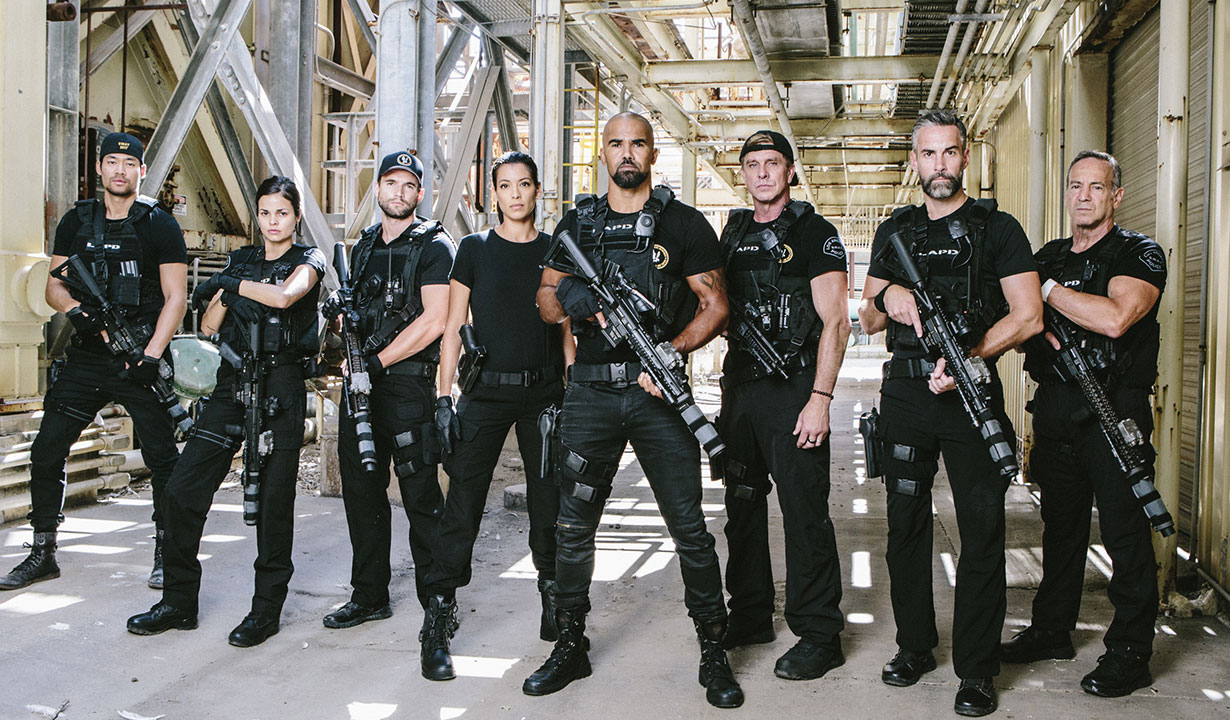 Réunion du casting S.W.A.T. avec Shemar Moore, David Lin et Rochelle Aytes (2023)