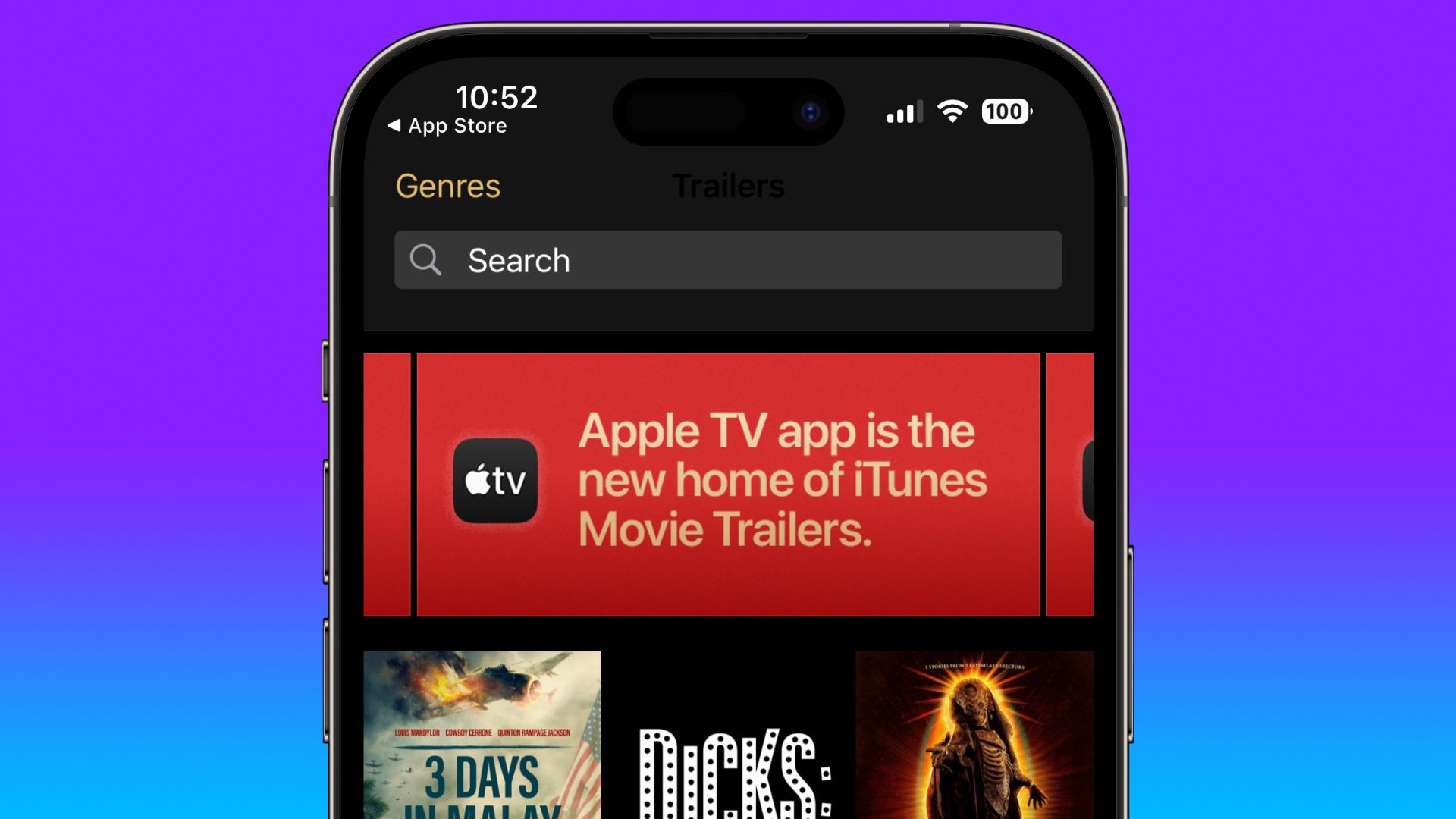 Apple supprime l’application iTunes Movie Trailers et intègre tout dans l’application TV