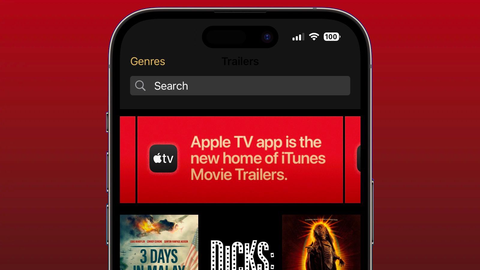 Apple supprime l’application iTunes Movie Trailers