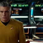 Captain Pike (Anson Mount) stands on the bridge in the 'Star Trek: Strange New Worlds' season 2 finale