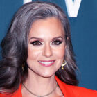 Hilarie Burton gray hair with son photos