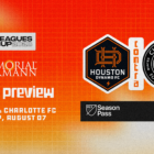 Houston Dynamo FC face Charlotte FC in Leagues Cup Round of 16