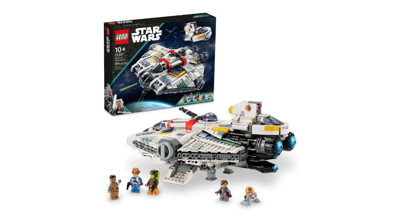 Jeu Ahsoka Ghost & Phantom II 75357 Star Wars inspiré de la série Ahsoka, en précommande exclusive sur Amazon.
