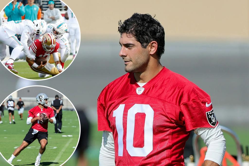 Jimmy Garoppolo des Raiders déclare ne pas regarder “Quarterback” de Netflix.