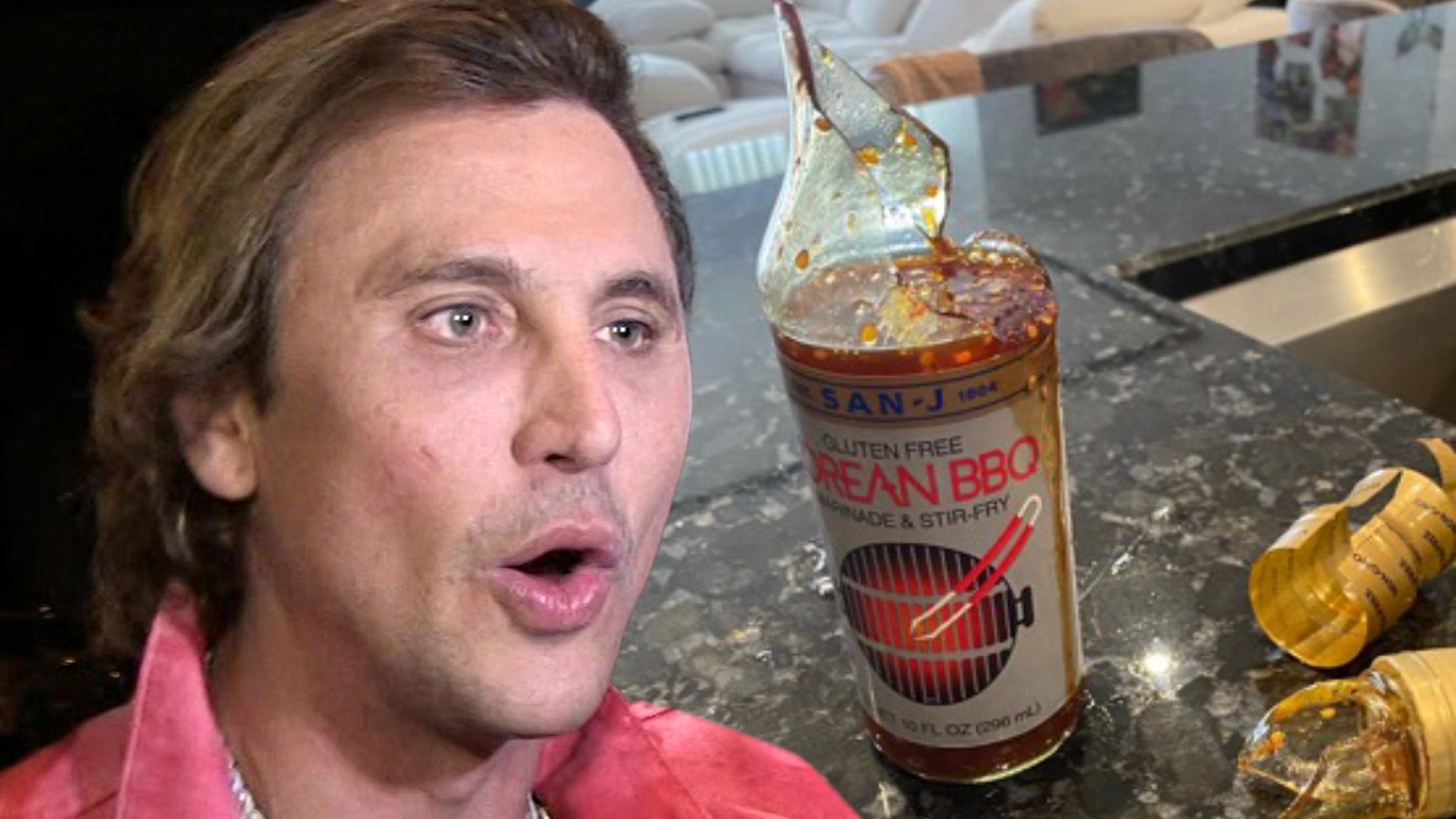Jonathan Cheban porte plainte pour 20 millions de dollars, affirmant qu’une bouteille de sauce lui a tranché la main.