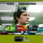 Apple TV 4K with Severance on the TV screen