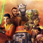 Promotional image of the six main characters of the Disney Plus animated series, 