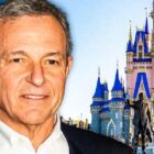 Walt Disney Company CEO Bob Iger in front of Cinderella Castle