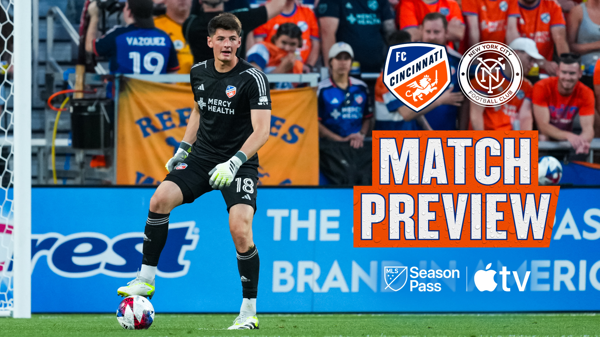 Retour au jeu de la MLS : FC Cincinnati reçoit NYCFC