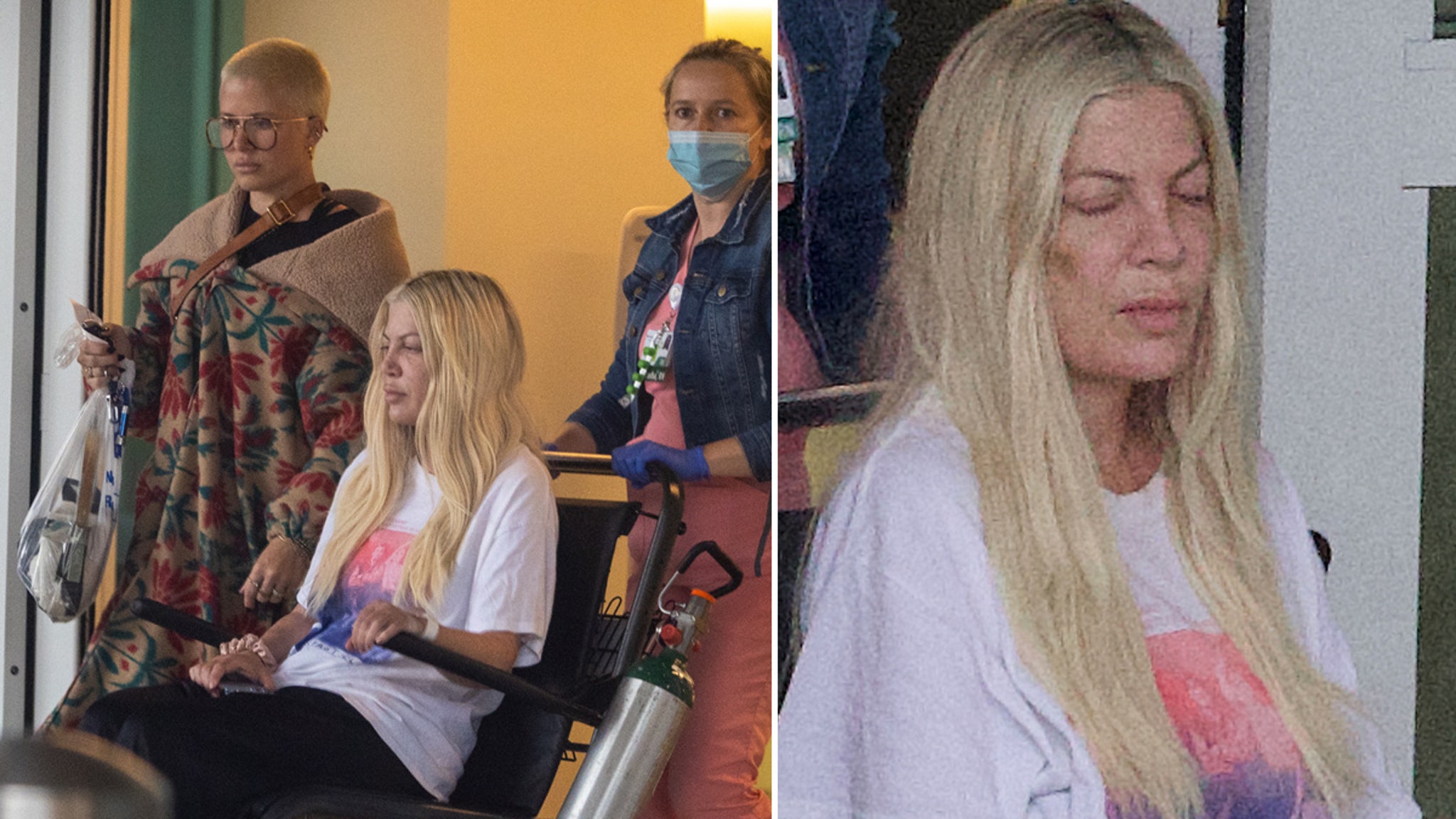 Tori Spelling quitte l’hôpital avec un visage meurtri après un problème de santé mystérieux.