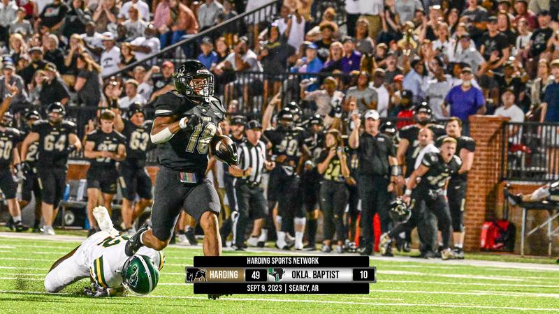 Victoire éclatante de Harding contre Oklahoma Baptist 49-10 en ouverture à domicile