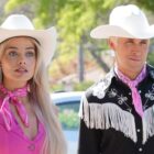 (L to R) MARGOT ROBBIE as Barbie and RYAN GOSLING as Ken and in &ldquo;BARBIE,&rdquo;