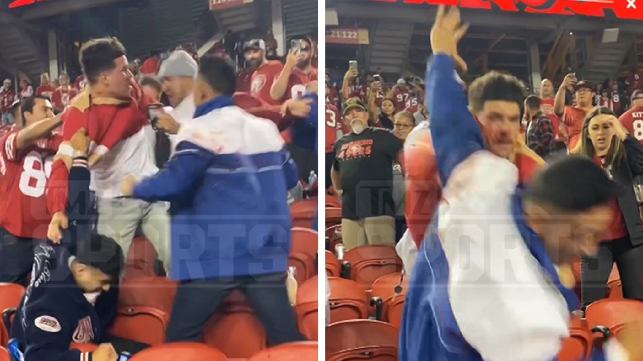 Affrontement violent entre fans des 49ers et des Giants après le match ‘TNF’