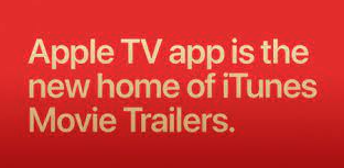 Apple ferme son application iTunes Movie Trailers et redirige les utilisateurs vers Apple TV