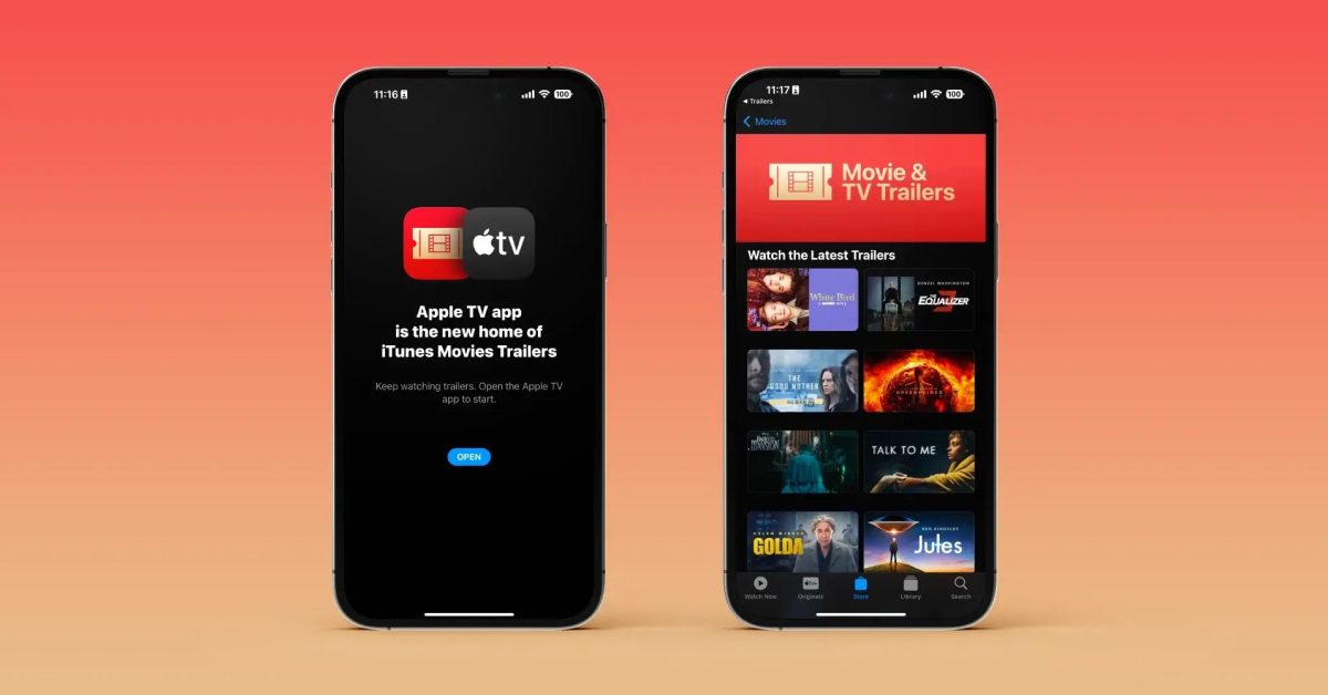 Apple met fin officiellement à l’application et au site web iTunes Movie Trailers.
