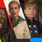 Taika Waititi in Our Flag Means Death, Brie Larson in Lessons in Chemistry, Christine Baranski in The Gilded Age, and Matt Bomer in Fellow Travelers (Photos: Max/Apple TV+/HBO/Showtime; Primetimer graphic)