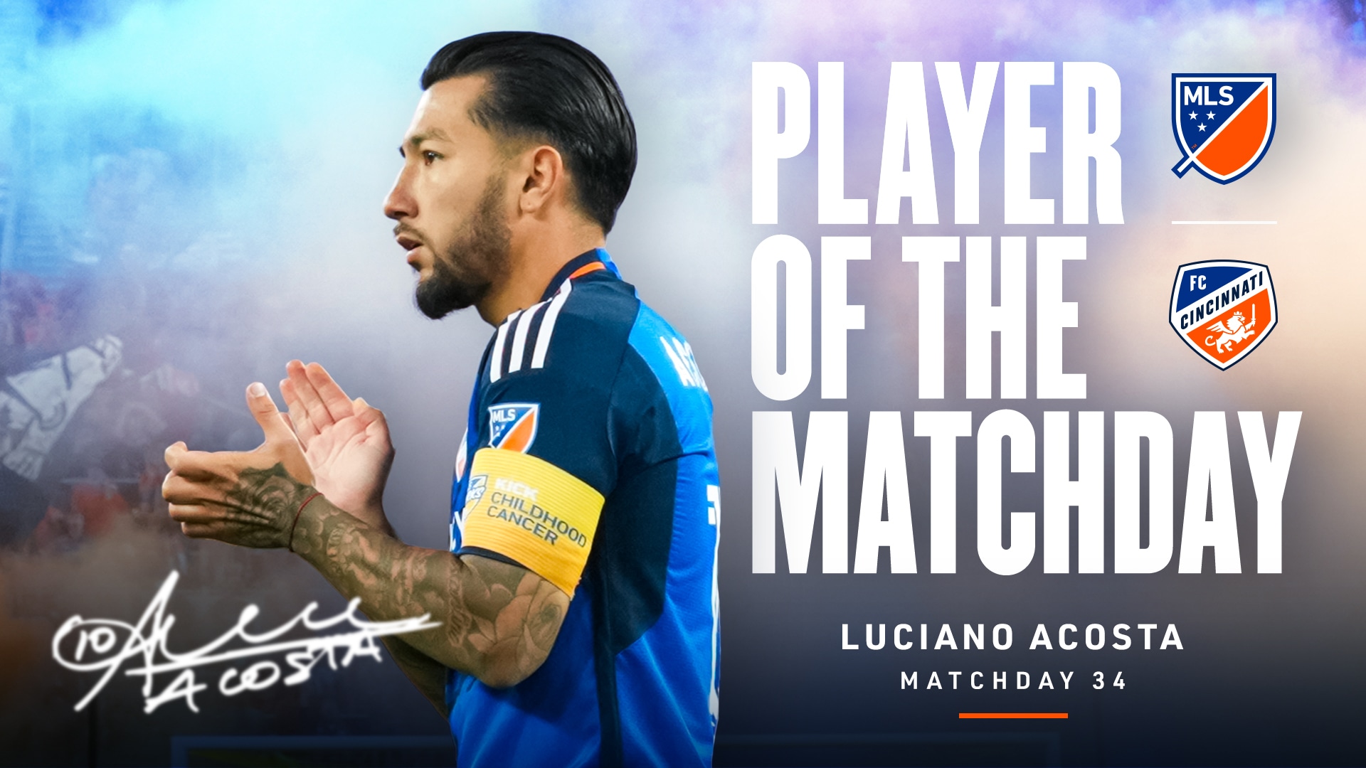 Luciano Acosta élu Joueur de la journée MLS, présenté par Continental Tire (Journée 34)