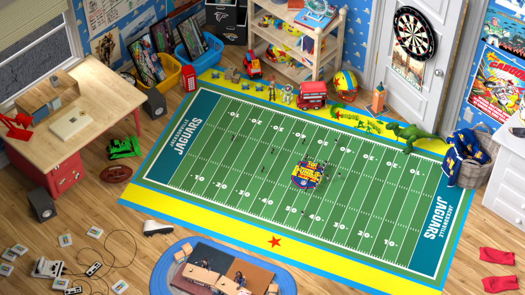 Match NFL animé sur Disney+ et ESPN+ avec le thème Toy Story