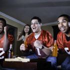 Fans cheering