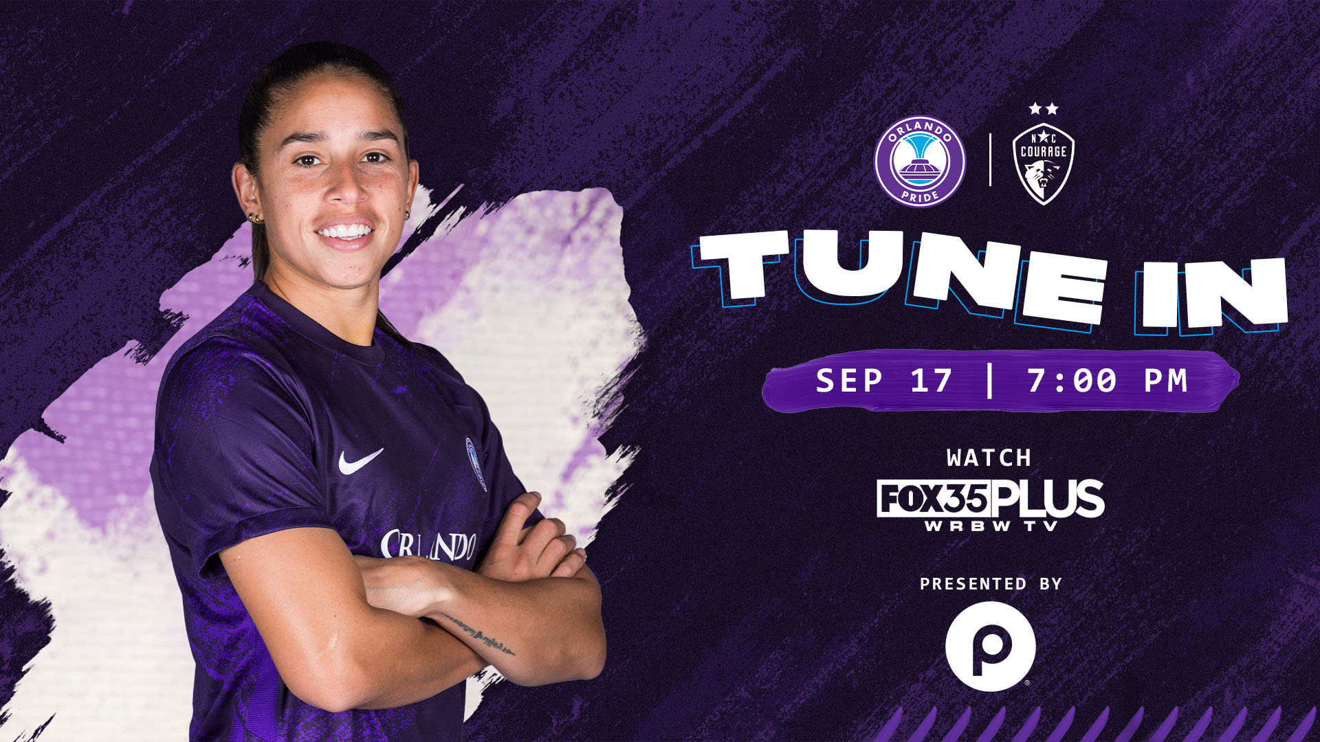 Regardez Orlando Pride contre North Carolina Courage sur FOX35 PLUS