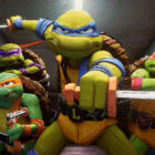 Michelangelo, Donatello, Leonardo and Raphael in Teenage Mutant Ninja Turtles: Mutant Mayhem