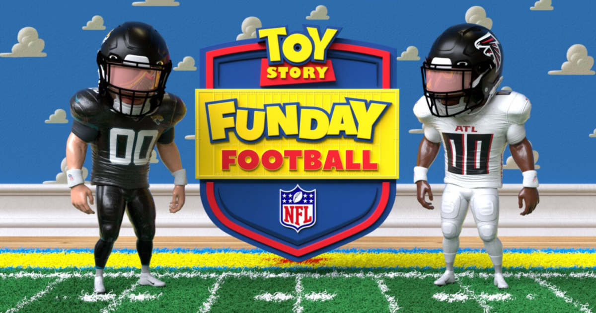 Regardez le football le dimanche matin, animé comme dans la chambre d’Andy de “Toy Story”.