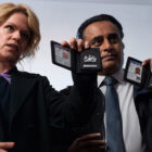 Sinéad Keenan and Sanjeev Bhaskar of 