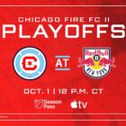 Chicago Fire FC II To Face New York Red Bulls II in Opening Round of MLS NEXT Pro Playoffs  