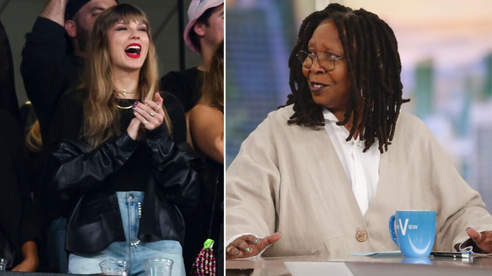 Whoopi Goldberg critique les co-animateurs de “The View” pour avoir parlé de Taylor Swift et Travis Kelce.