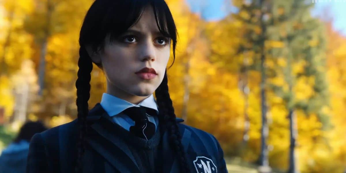 Jenna Ortega as Wednesday Addams in Wednesday