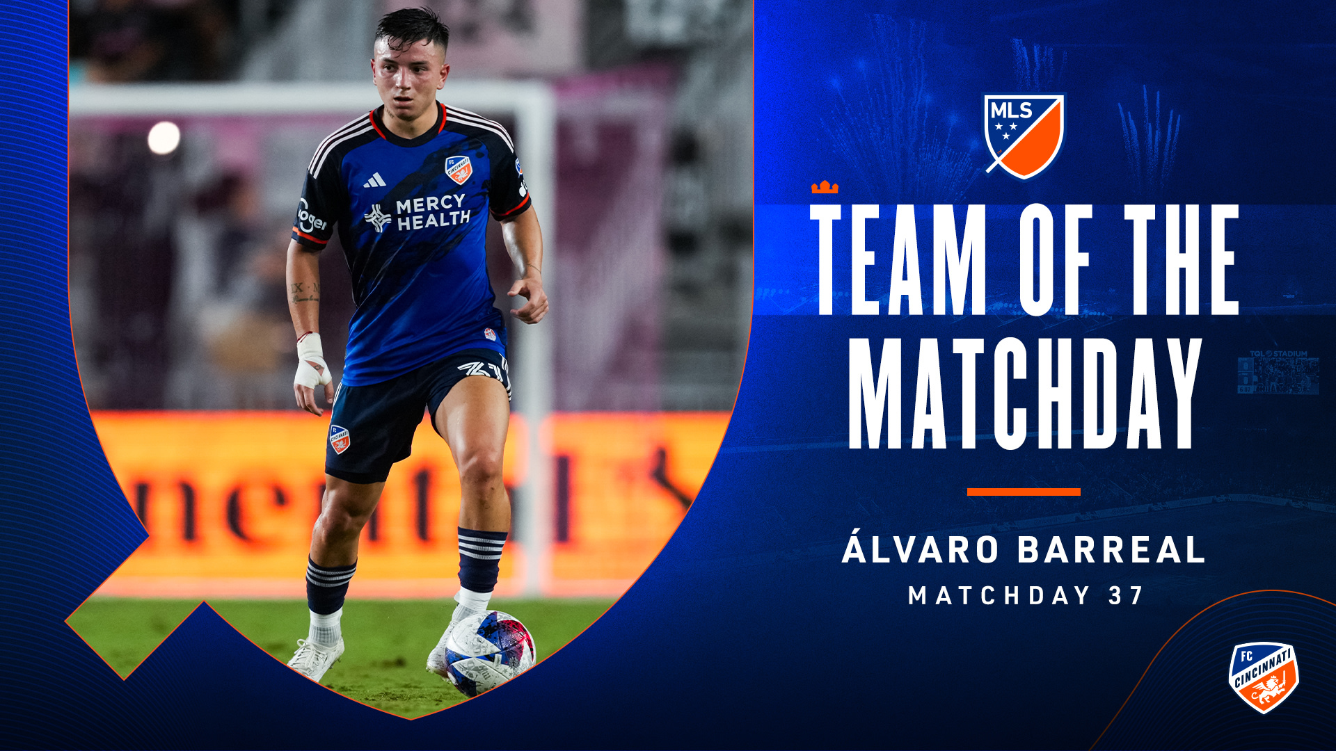 Álvaro Barreal élu dans l’équipe MLS de la journée pour la journée 37