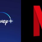 Disney+ and Netflix logos side by side