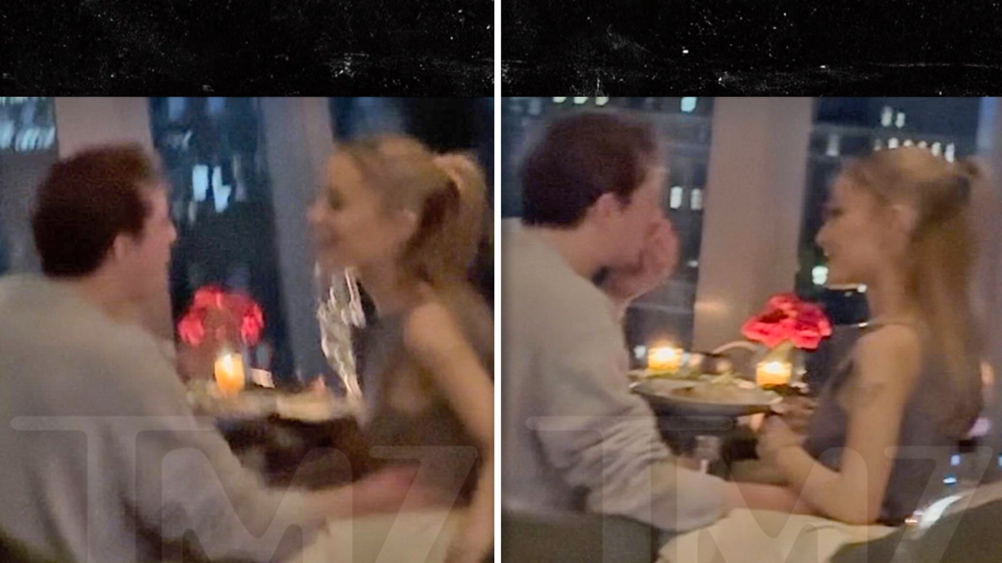 Ariana Grande dîne avec son petit ami Ethan Slater à NYC