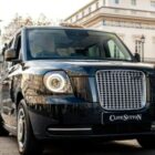 Inside luxury black EV cab boasting a fridge, Apple TV and first-class plane-style seats that could be yours for £141k