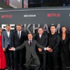 David Beckham takes family to premiere of candid new Netflix documentary about his life