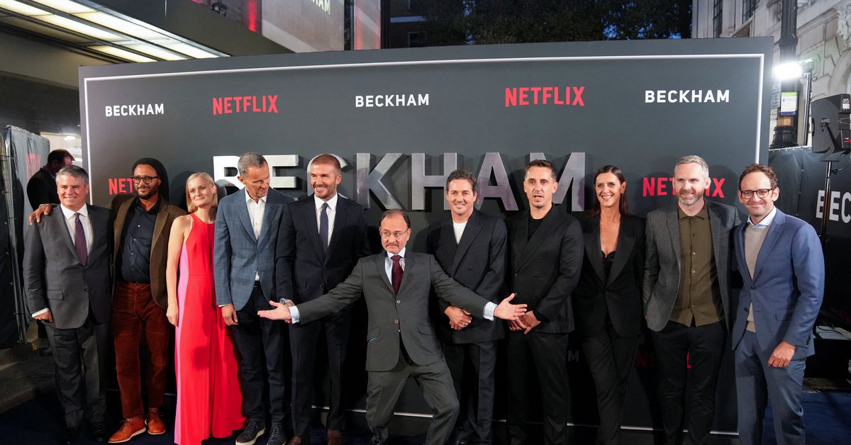 David Beckham présente sa famille à la première de son nouveau documentaire Netflix sur sa vie.