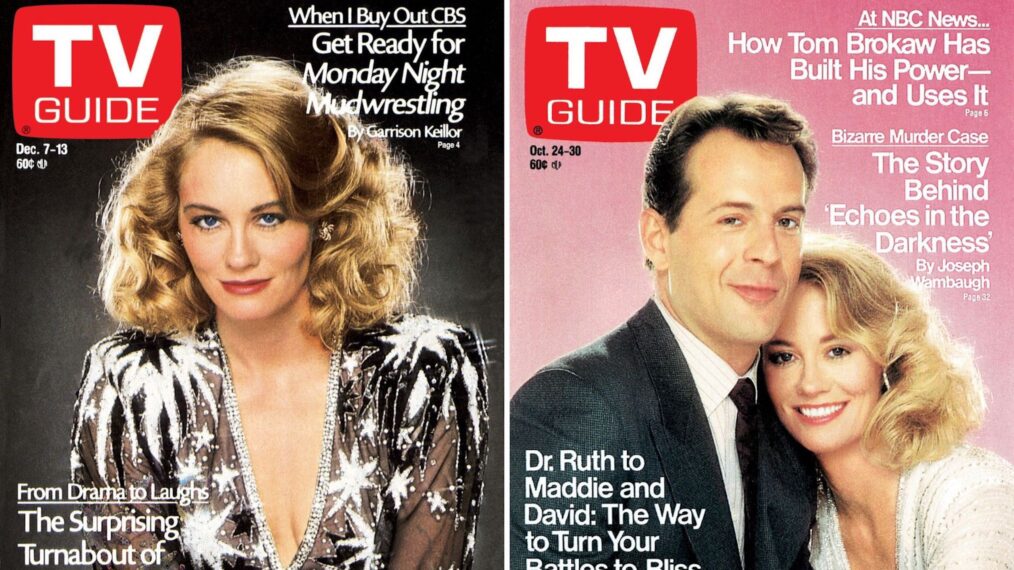 Découvrez les couvertures du magazine TV Guide avec Bruce Willis & Cybill Shepherd (PHOTOS)