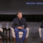 Billions showrunners Beth Schacter David Levien Brian Koppelman