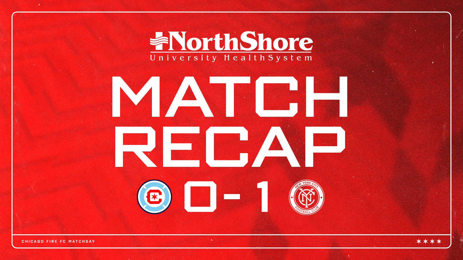 Défaite 1-0 du Chicago Fire FC face au New York City FC lors de la finale de saison régulière au Citi Field.