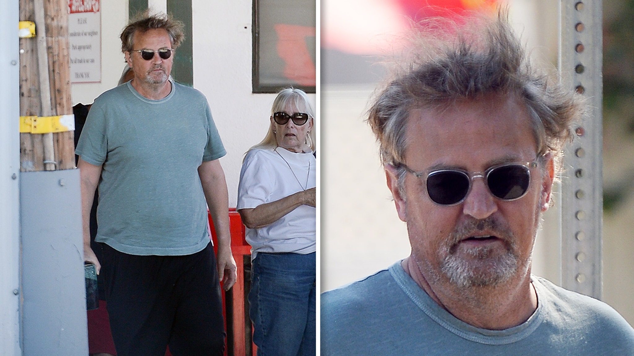 Dernière apparition publique de Matthew Perry lors d’un repas avec un ami, ainsi que son dernier message inquiétant.