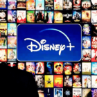 Bob Iger with Disney+ in the background
