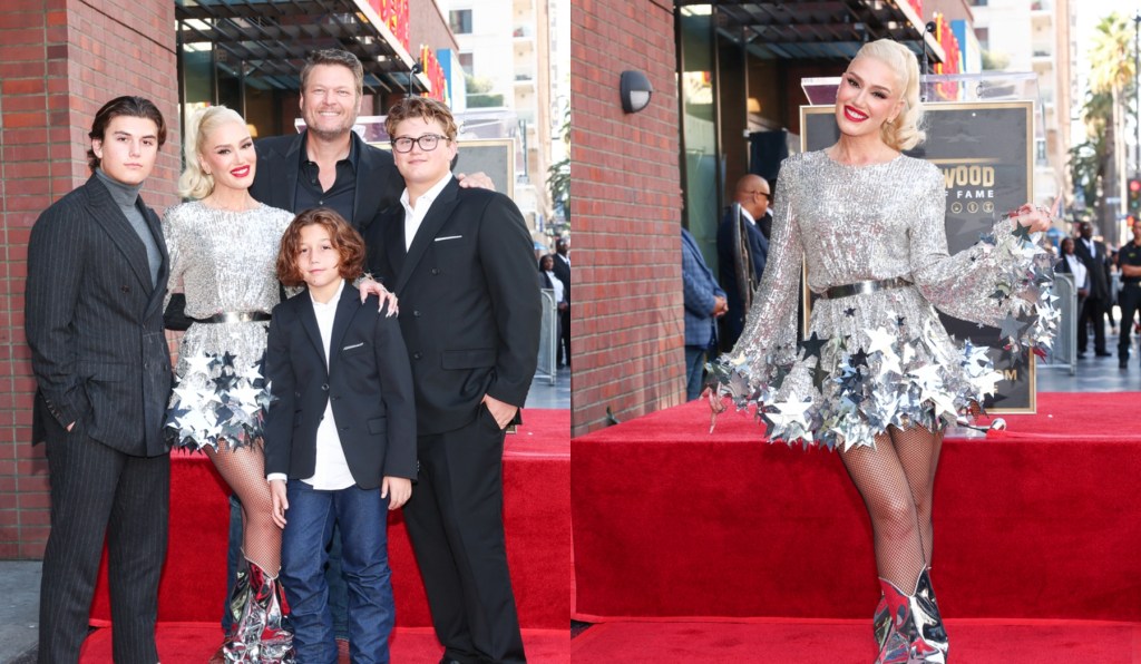 Gwen Stefani rayonne en Christian Cowan lors de la cérémonie de la Walk of Fame