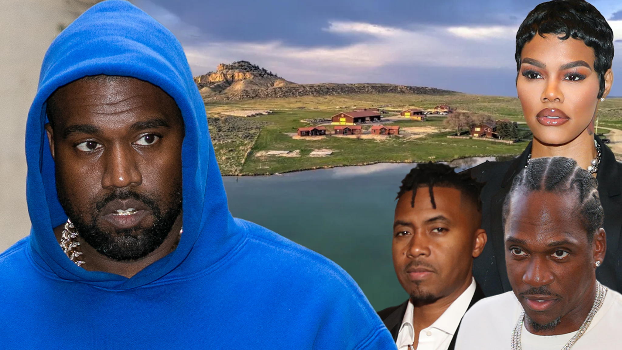 Kanye West critique les albums de Pusha, Nas et Teyana dans des images fuitées.